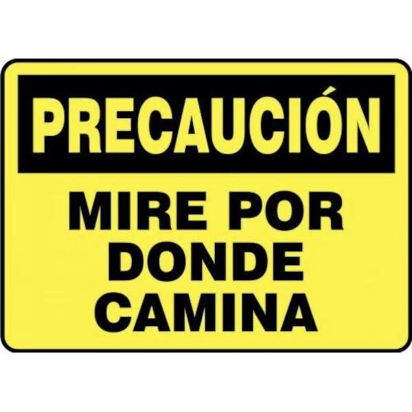 Accuform OSHA CAUTION Safety Sign WATCH YOUR SHMSTF661XV - main